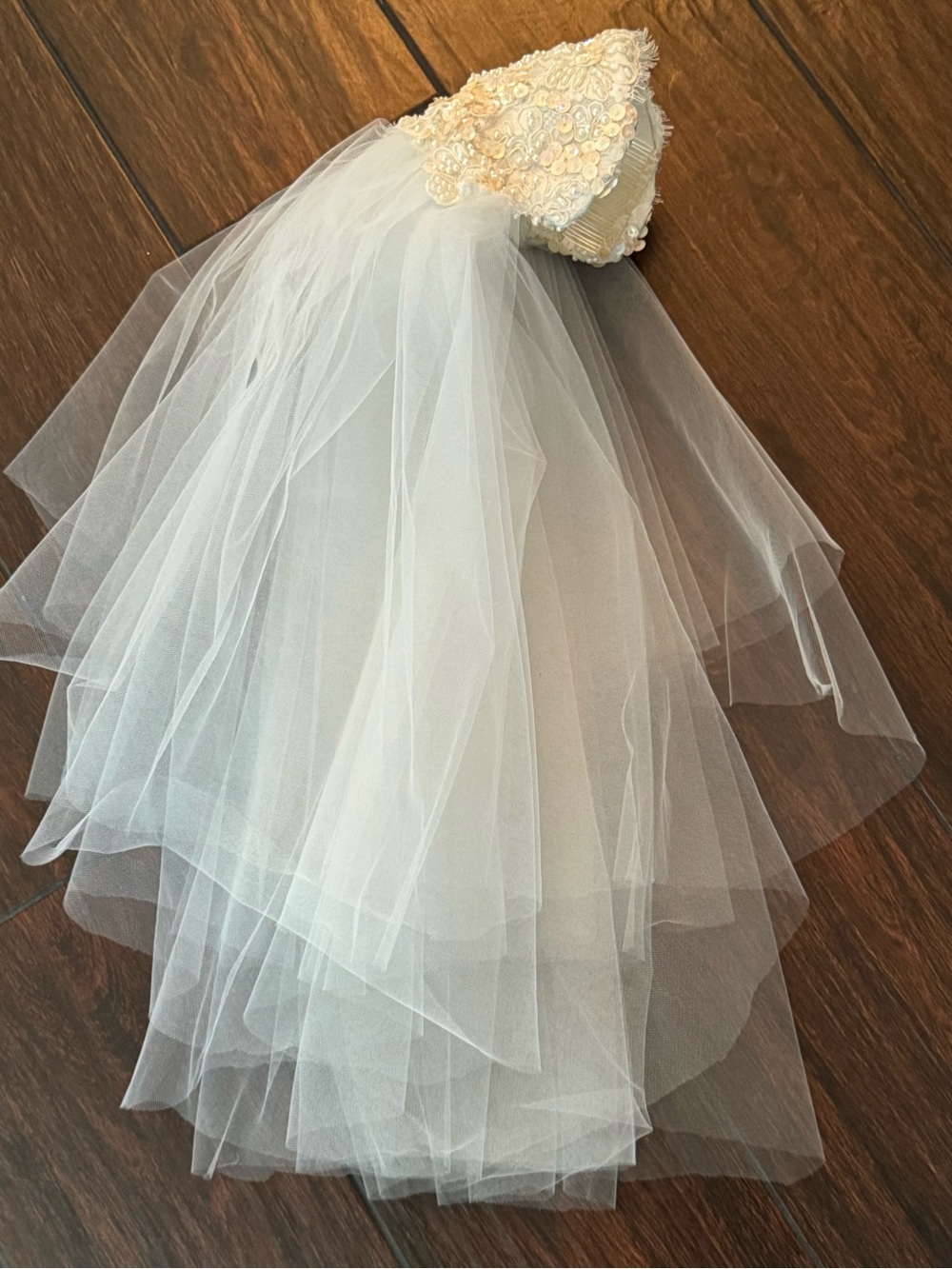 Vintage Beaded Wedding Veil